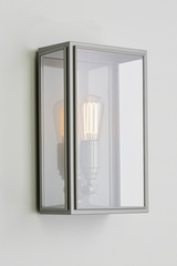 Essex gray lacquered exterior wall sconce. Nautic by Tekna. 