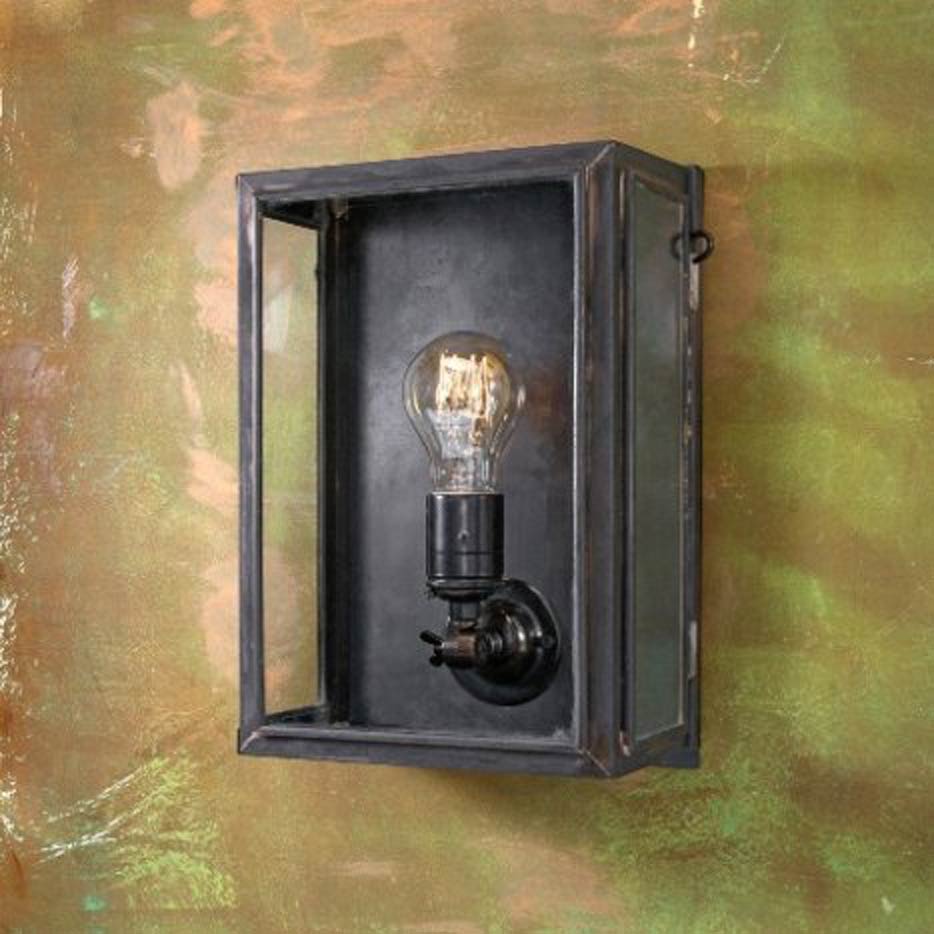 Essex Small antique bronze with clear glass. Nautic by Tekna. 