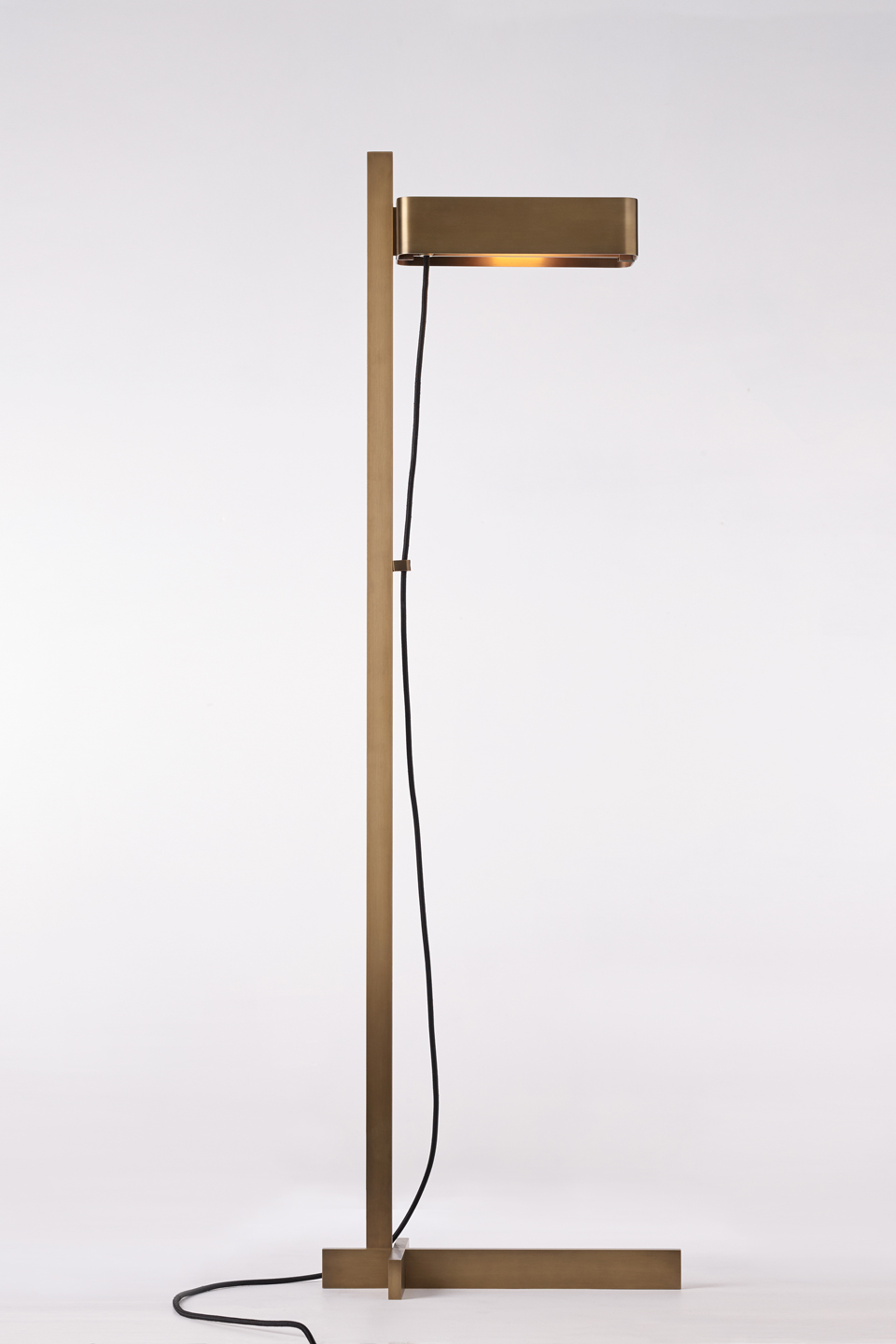 Butterfield antique bronze floor lamp with LED lighting. Nautic by Tekna. 