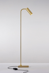 Marquesse floor lamp reading lamp in matte gold metal. Nautic by Tekna. 