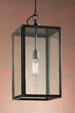 Ilford Closed Top suspension bronze antique verre clair. Nautic by Tekna. 