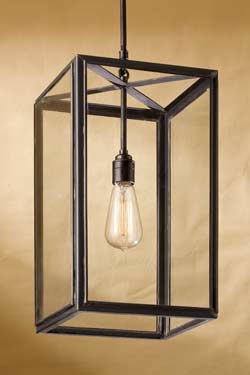 Ilford suspension bronze antique verre clair. Nautic by Tekna. 