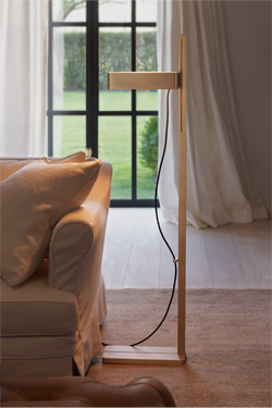 Butterfield antique bronze floor lamp with LED lighting. Nautic by Tekna. 