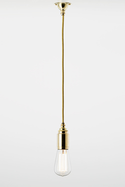 Thornpete minimalist pendant in polished bronze. Nautic by Tekna. 