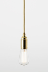 Thornpete minimalist pendant in polished bronze. Nautic by Tekna. 