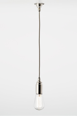 Thornpete minimalist pendant in polished nickel. Nautic by Tekna. 