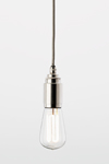 Thornpete minimalist pendant in polished nickel. Nautic by Tekna. 