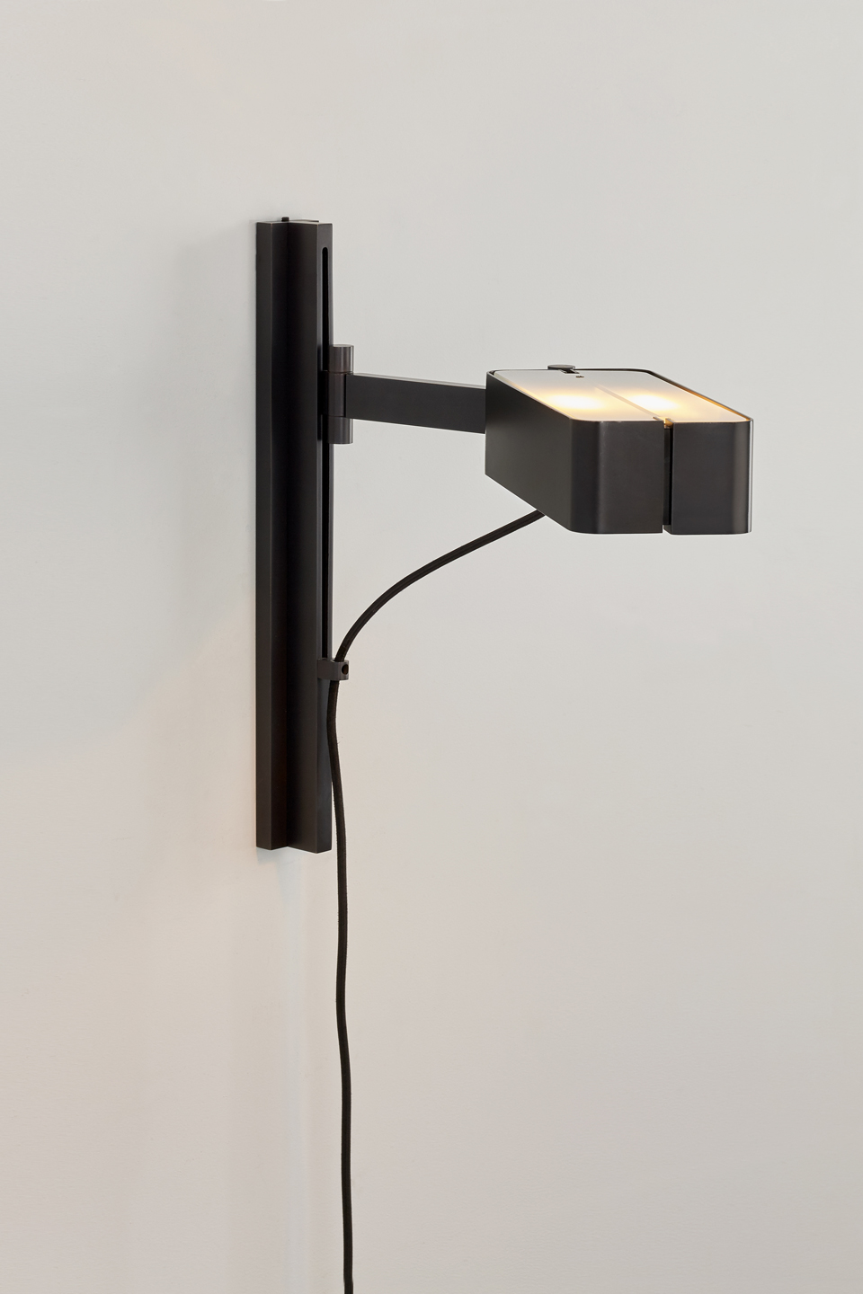 black bedside wall lights
