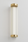 Mercer long Art Deco wall lamp with glass tube ROD. Nautic by Tekna. 