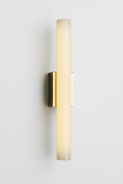 Single wall lamp with polished bronze finish. Nautic by Tekna. 