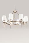 Mancha medieval chandelier satin nickel finish. Objet insolite. 