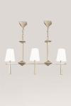 Pablo geometric pendant lamp satin nickel finish. Objet insolite. 