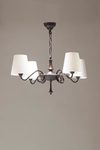 Vendome antique chandelier in black patinated bronze. Objet insolite. 