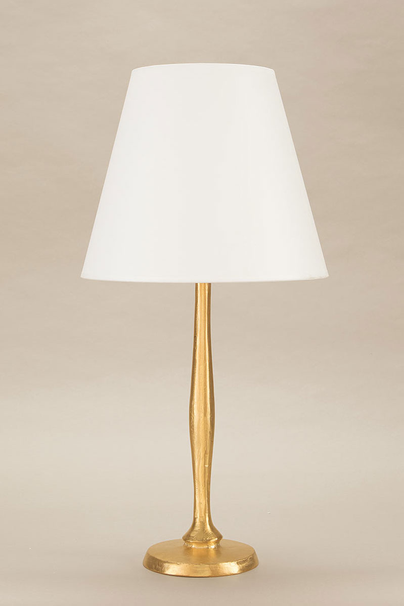 Lampadaire pied en bronze massif doré Mancha, Objet Insolite, Luminaires  en bronze