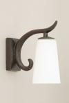 Delia small wall lamp in black bronze. Objet insolite. 