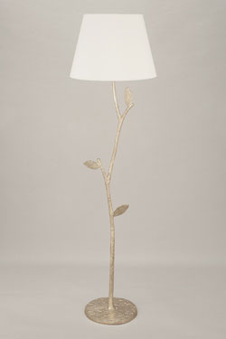 Flora floor lamp silver branch. Objet insolite. 