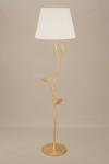 Flora floor lamp with white shade. Objet insolite. 