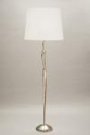 Jude contemporary floor lamp in nickel finish. Objet insolite. 