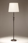 Floor lamp Mancha patinated black solid bronze foot . Objet insolite. 