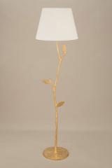 Flora lampadaire végétal et abat-jour blanc. Objet insolite. Flora lampadaire végétal et abat-jour blanc. Objet insolite.