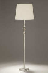 Lampadaire Mancha en bronze nickel satiné. Objet insolite. Lampadaire Mancha en bronze nickel satiné. Objet insolite.