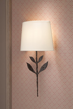 Large patined black wall lamp Silva. Objet insolite. 