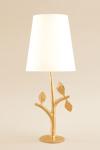Folia petite lampe de table en bronze doré. Objet insolite. 