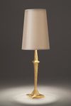 Adam narrow golden table lamp. Objet insolite. 