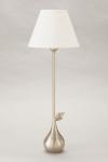Clara plant-inspired table lamp with nickel finish. Objet insolite. 