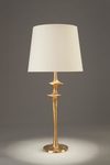 Mancha organic golden table lamp. Objet insolite. 