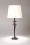 Mancha organic table lamp with black patina finish. Objet insolite. 