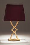 Mona gilded bronze table lamp . Objet insolite. 