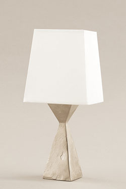 Pablito small hourglass table lamp silver. Objet insolite. 