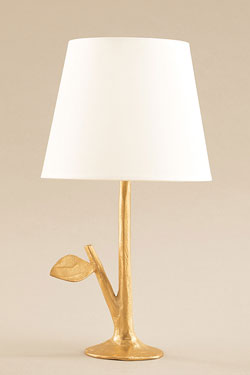 Sila table lamp golden branch. Objet insolite. 