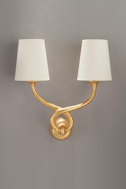 Aladin wall light 2 golden lights. Objet insolite. 