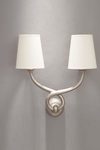 Aladin 2-light silver wall lamp. Objet insolite. 