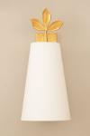 Charmille gold leaf sconce. Objet insolite. 