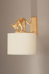 Lili cat wall lamp in gilded bronze. Objet insolite. 