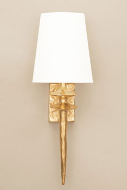 Mancha wall lamp in gilt bronze. Objet insolite. 