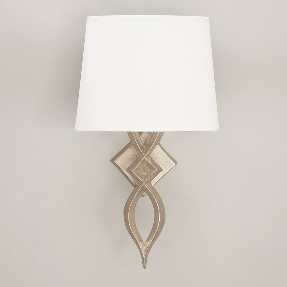 Mona classic geometric wall light silver Objet Insolite Hight