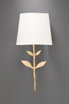 Small gilded solid bronze wall lamp Silva. Objet insolite. 