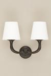 Victor black neobrutalist 2-light wall lamp . Objet insolite. 