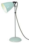 Hector medium table lamp in green Bone china. Original BTC. 