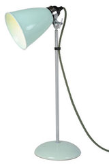 Hector medium table lamp in green Bone china. Original BTC. Hector medium table lamp in green Bone china. Original BTC.