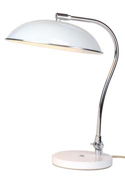 Hugo white desk lamp. Original BTC. 