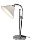 Task Ceramic desk lamp with porcelain shade. Original BTC. 