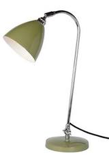 Task Solo Metal desk lamp olive green. Original BTC. 