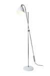 Task Overreach white industrial style floor lamp. Original BTC. 