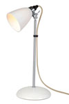 Hector lampe de table petite verrerie blanche. Original BTC. 
