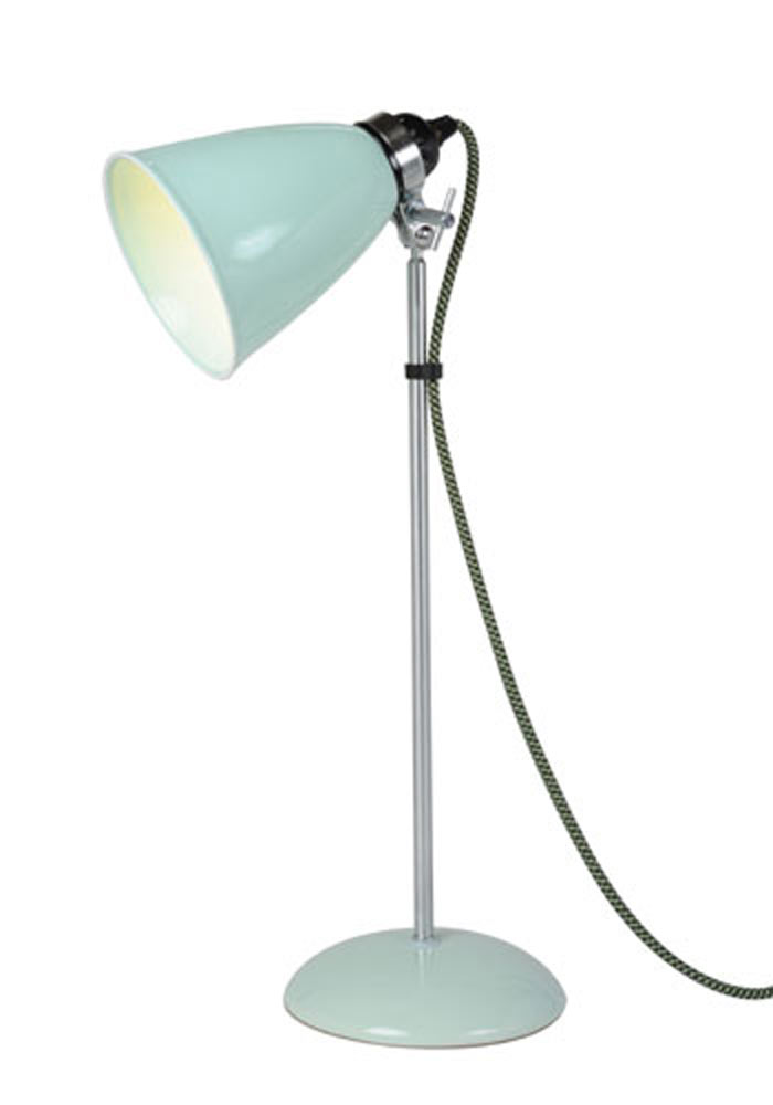 Hector lampe de table verrerie moyenne verte. Original BTC. 